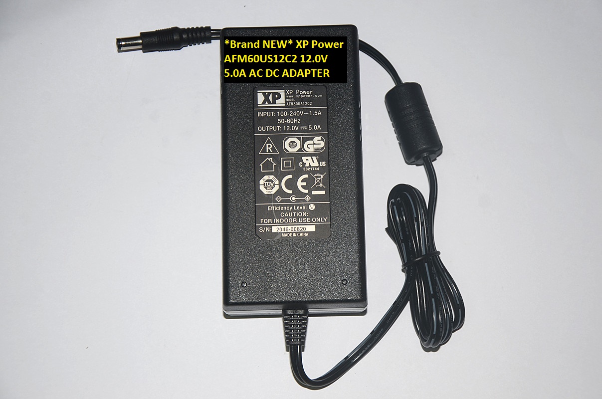 *Brand NEW* XP Power AFM60US12C2 12.0V 5.0A AC DC ADAPTER